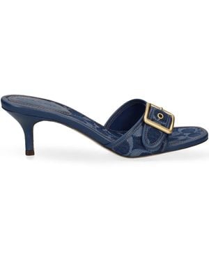 COACH 38Mm Margot Mules - Blue