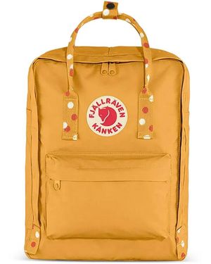 Fjallraven Kanken Rucksack mit Polka Dots - Orange