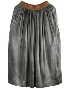 Uma Wang Gillian Gathered Skirt - Grey