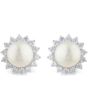 Fantasia by Deserio Halo Earrings - White