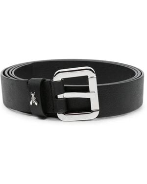Patrizia Pepe Fly-Plaque Buckle Belt - Black