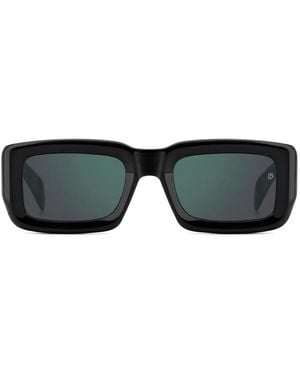 David Beckham Rectangle-Frame Sunglasses - Black