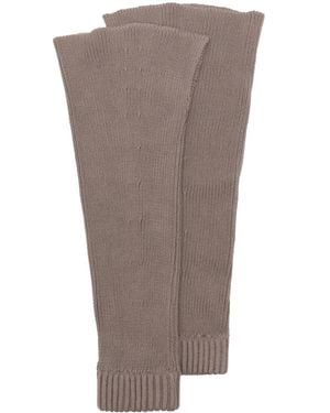 Our Legacy Ribbed-Knit Gaiter - Brown