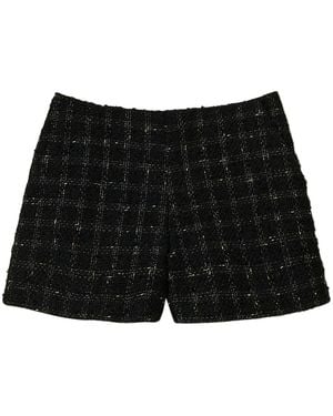 Twinset Tweed Shorts - Black