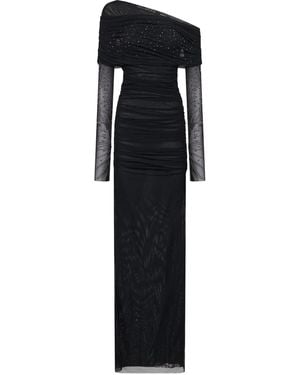 Amen One-Shoulder Long-Sleeve Dress - Black