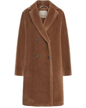 Max Mara Double-breasted alpaca coat - Braun