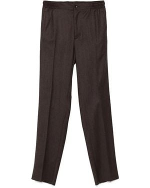 Kiton Elasticated-Waist Pants - Gray