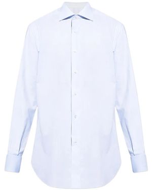 Brioni Chemise Boutonnée À Manches Longues - White