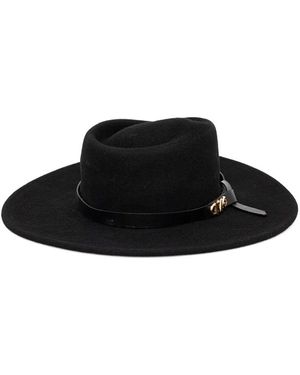 MICHAEL Michael Kors Studded Wool Fedora Hat - Black