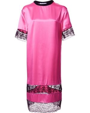Givenchy Lace Panel T-Shirt Dress - Pink