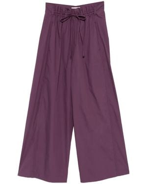 Tela Drawstring-Waist Trousers - Purple