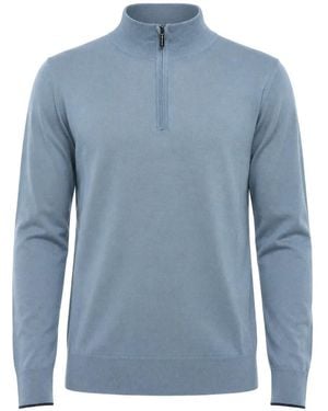Moorer Terni Half-Zip Jumper - Blue