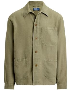Polo Ralph Lauren Linen Utility Jacket - Green