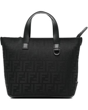 Fendi Monogram-pattern Tote Bag - Black