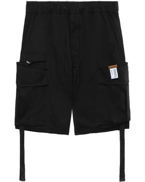 Musium Div. Stretch-Cotton Cargo Shorts - Black