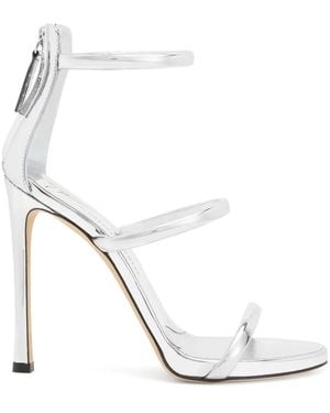 Giuseppe Zanotti Metallische Harmony Sandalen - Weiß