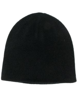 N.Peal Cashmere Double Layer Beanie - Black
