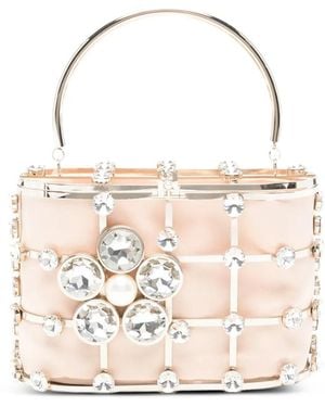 Rosantica Holli Matera Crystal-Embellished Tote Bag - White