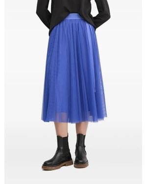Joop! Ribbon-Detailed Tulle Midi Skirt - Blue