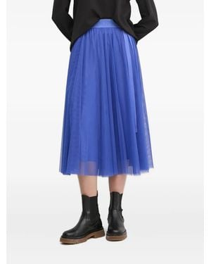 Joop! Ribbon-Detailed Tulle Midi Skirt - Blue