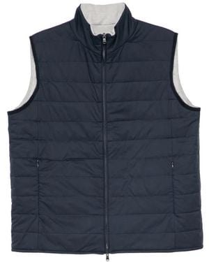 N.Peal Cashmere Strabd Weste - Blau