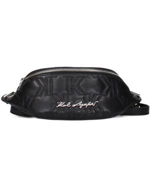 KARL LAGERFELD Riñonera Acolchada - Negro