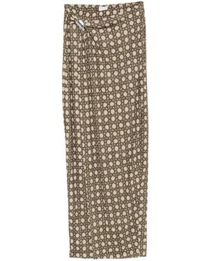 Nanushka Tozi Gathered Maxi Skirt - Natural