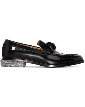 Off-White c/o Virgil Abloh Tassel Marbled Sole Loafers - Black