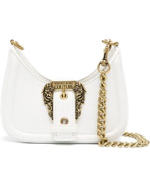 Versace Jeans Couture Couture Barocco-Buckle Mini Bag - White