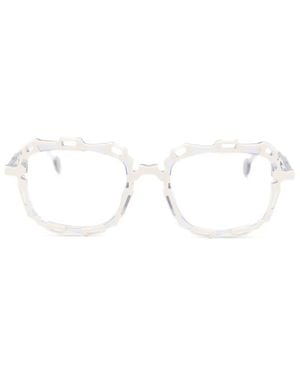L.A. EYEWORKS Gafas Catena Con Montura Geométrica - Blanco