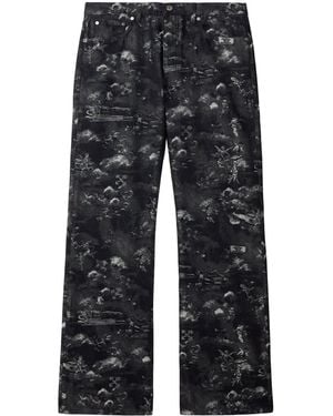 Off-White c/o Virgil Abloh Fresco Jacquard Jeans - Blue