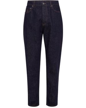 Brunello Cucinelli Jeans With Embroidery - Blue