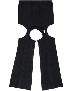 AVAVAV Cut-Out Ribbed Skirt - Black