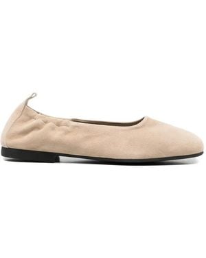 COPENHAGEN Gathered Ballerinas - White