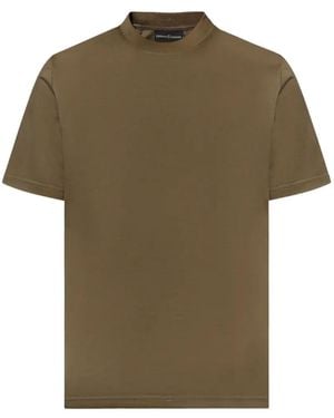 Giuliano Galiano High-Neck Short-Sleeve T-Shirt - Green