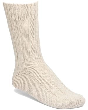 Birkenstock Ribbed-Knit Socks - White