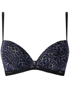 Aubade Sujetador Vibrant Emotion Con Motivo De Leopardo - Azul