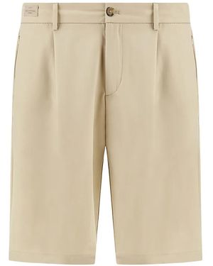 Paul & Shark Buttoned Bermuda Shorts - Natural
