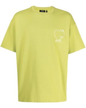 FIVE CM Camiseta Con Corazón Estampado - Amarillo