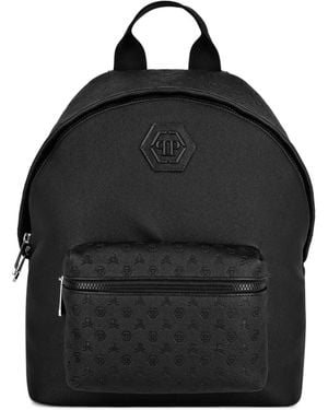 Philipp Plein モノグラム バックパック - ブラック