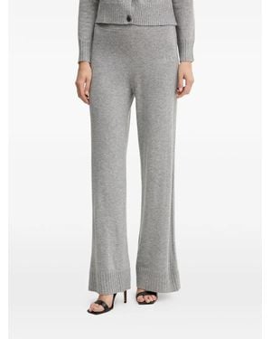 ARMANI EXCHANGE Ribbed Logo Trousers - Grey