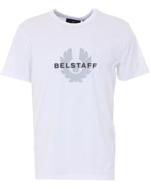 Belstaff Surface Logo-Print T-Shirt - White