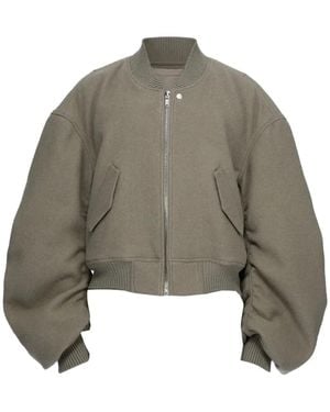 Rick Owens Secchia Flight Jacket - Grey