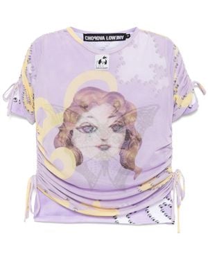 Chopova Lowena Mesh Short-sleeved Top - Pink