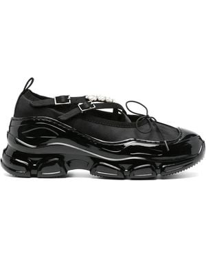 Simone Rocha Beaded Tracker Trainers - Black