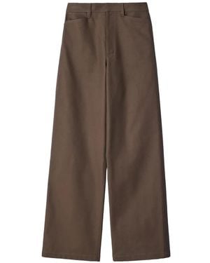 Lemaire Straight Trousers - Brown