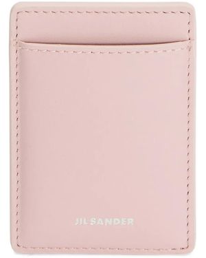 Jil Sander Magnetic Card Holder - Pink