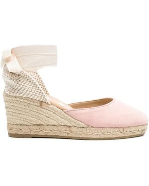 Manebí Suede Wedge Espadrilles - Natural