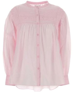 Isabel Marant Plalia Long-Sleeves Blouse - Pink