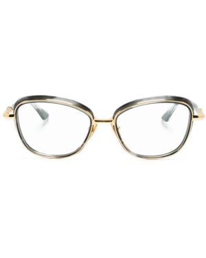 Dita Eyewear Litavu Square-Frame Glasses - Black